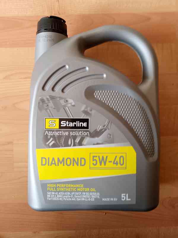 Olej Diamond 5w40, měrka oleje Peugeot Citroen, olejový filt - foto 3