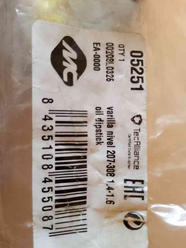 Olej Diamond 5w40, měrka oleje Peugeot Citroen, olejový filt - foto 1