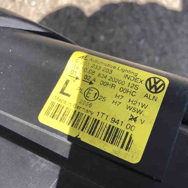 xenon bi-xenon vw touran levy svetlo leve jednotka - foto 4