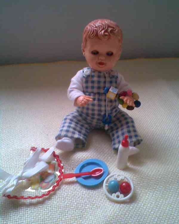 Retro kočárek s panenkami JEN... - foto 2