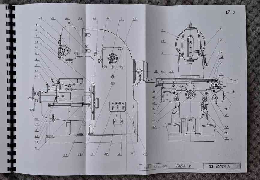 Návod frézky TOS typ FA-5 - foto 2