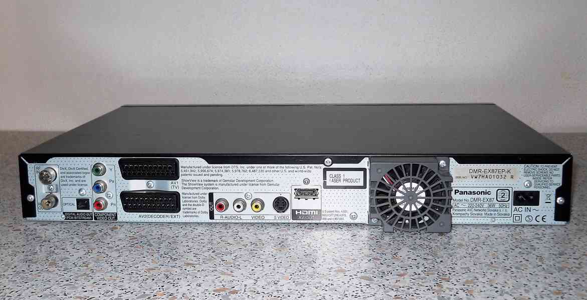 DVD rekordér Panasonic DMR-EX87 - foto 9