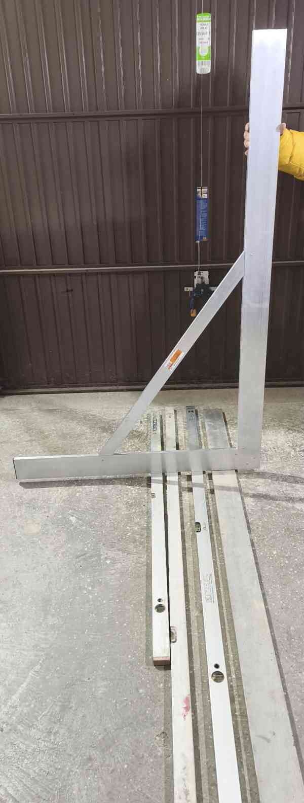 Stavební úhelník 100x150 cm,vodováhy,stahovací lať - foto 2