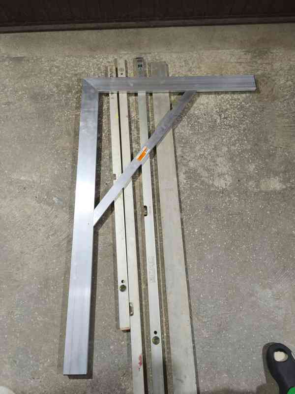 Stavební úhelník 100x150 cm,vodováhy,stahovací lať - foto 4