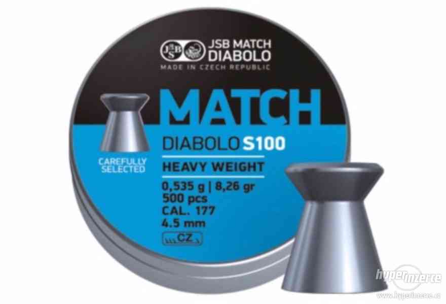 Diablolo Match S100 JSB Schulz 500 ks cal. 4,49 mm - foto 1