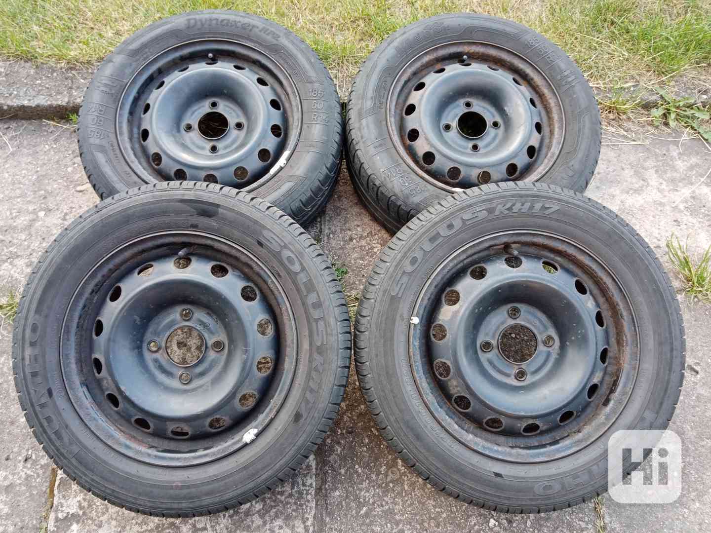 Letní kola 14ky 4x108 pneu 80% PEUGEOT CITROEN FORD -dobírka - foto 1