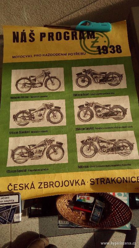 Jawa ČZ výrobní program 175 speciál 250 sport 500 ccm plakát - foto 1