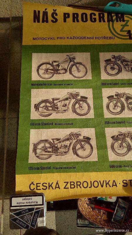Jawa ČZ výrobní program 175 speciál 250 sport 500 ccm plakát - foto 2