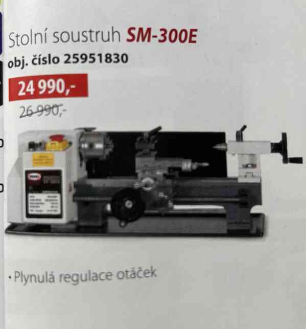 Stolní soustruh SM-300E - foto 6