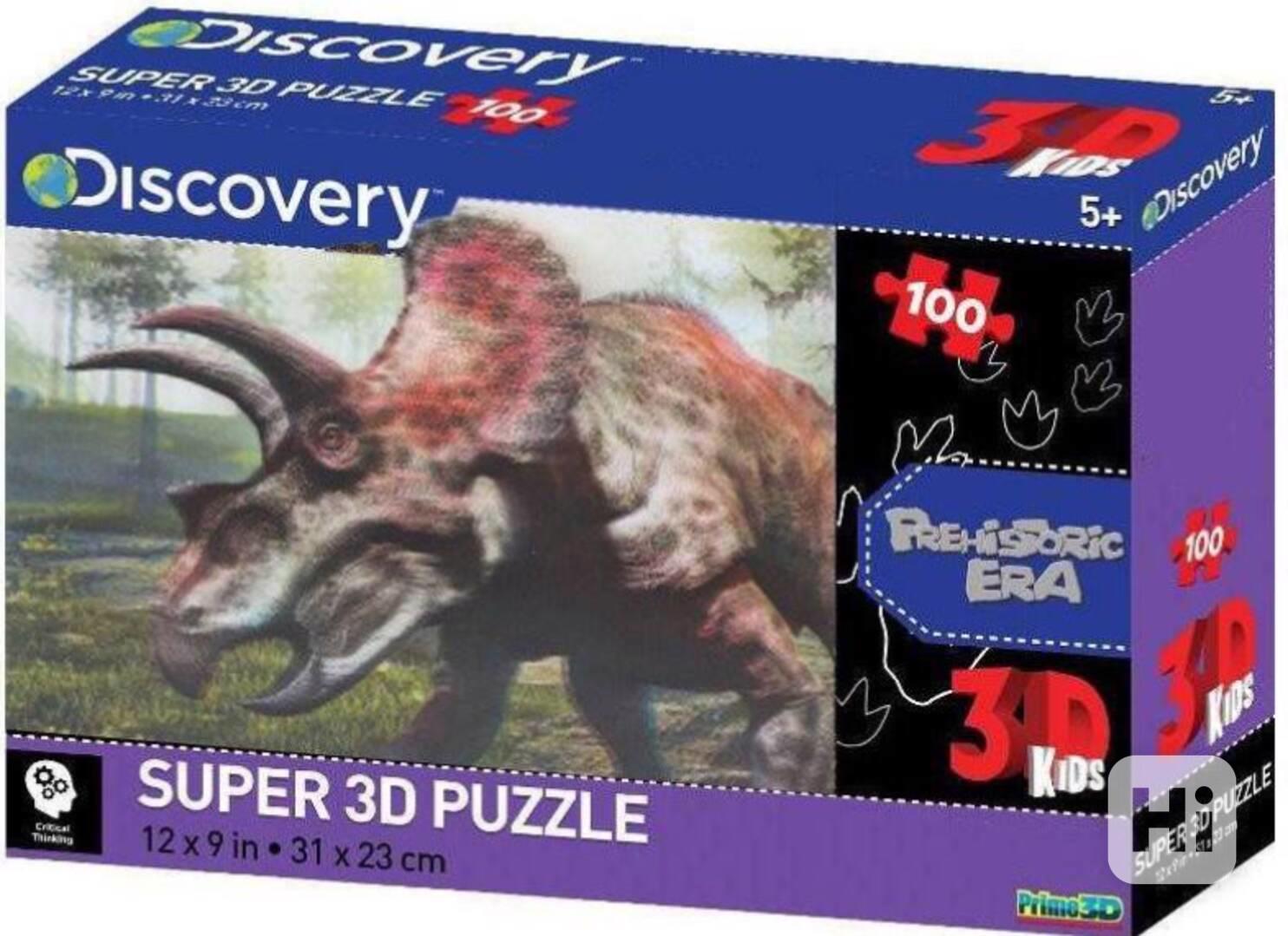 SUPER 3D PUZZLE KIDS – TRICERATOPS 100 dílků - bazar - Hyperinzerce.cz
