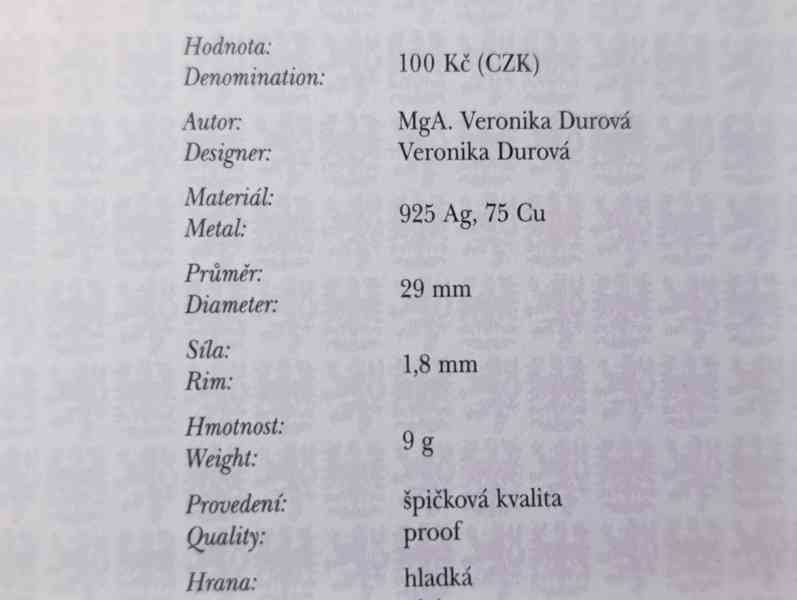 100 Kč Bezpečnostní informační služba, PROOF - foto 2