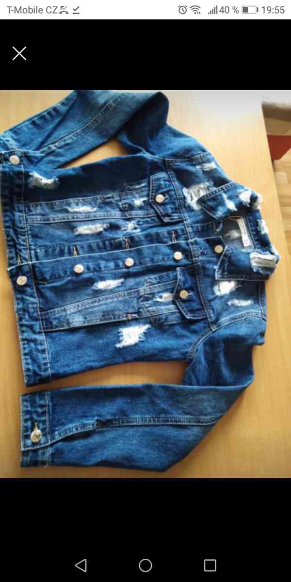 Dámská riflová bunda jeans - foto 5