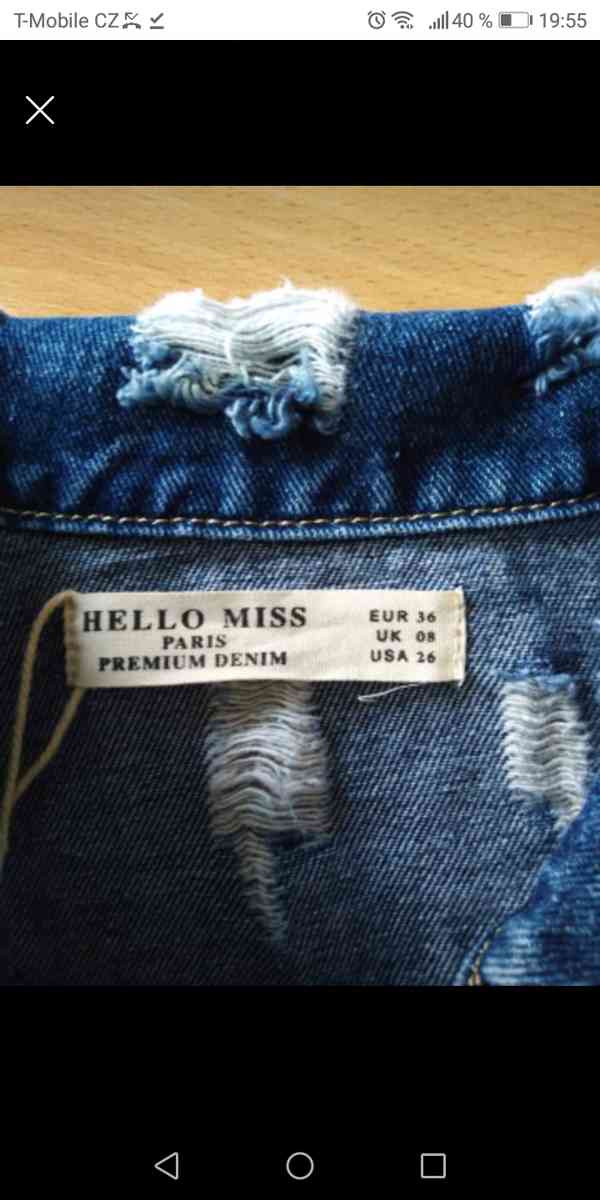 Dámská riflová bunda jeans - foto 4