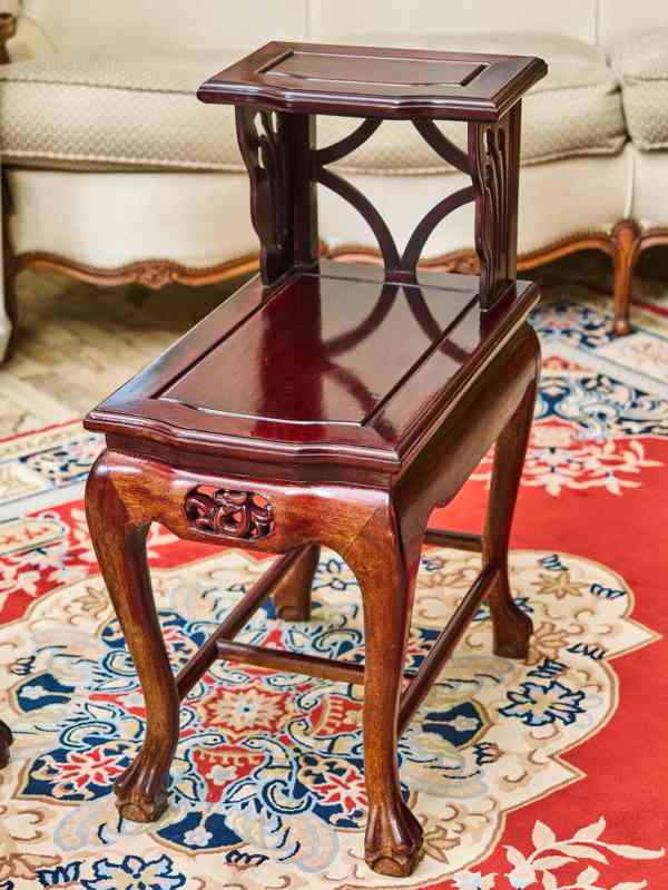 Čínské vyřezávané stolky – pár - foto 2