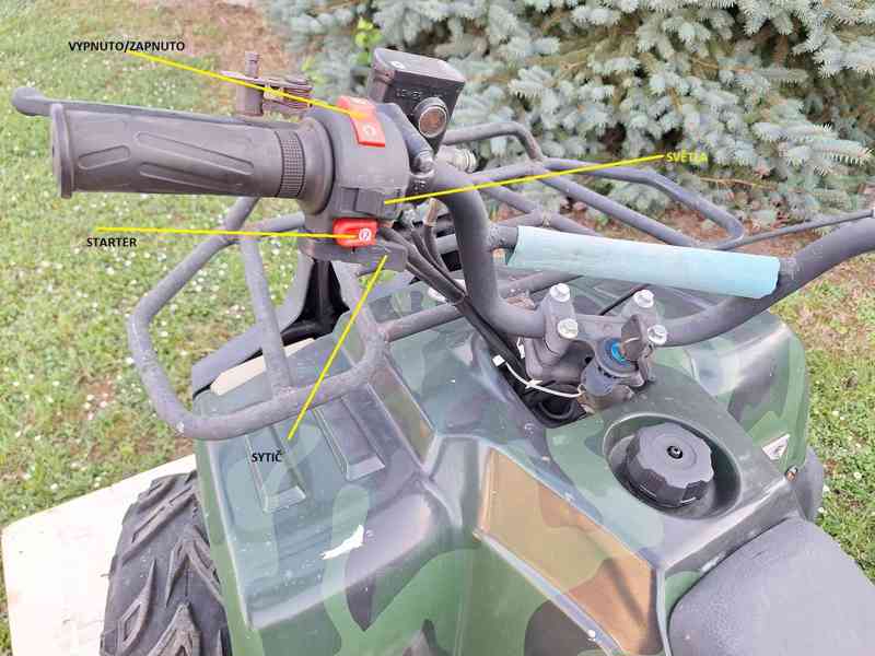 čtyřkolka benzín 125 ccm dětská - foto 2