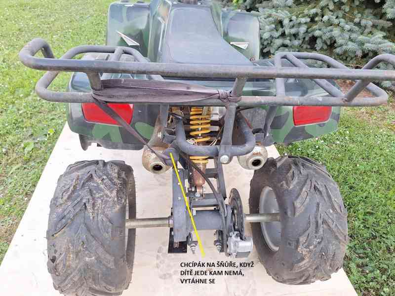 čtyřkolka benzín 125 ccm dětská - foto 3