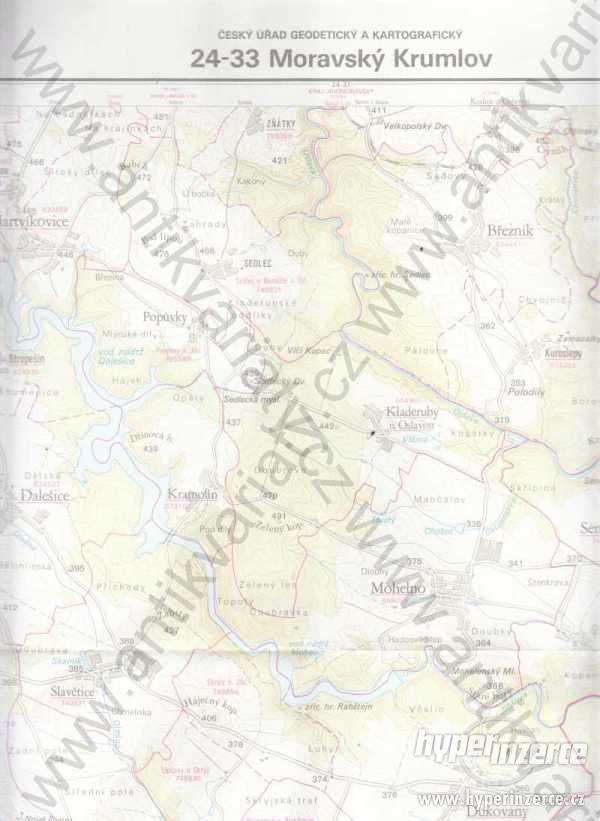 Základní mapa ČSSR - Moravský Krumlov 1:50 000 - foto 1