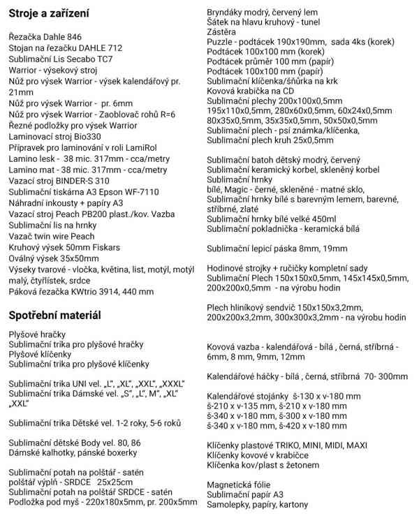 Prodám  vybavení pro výrobu tiskovin, kalendářů apod. - foto 3