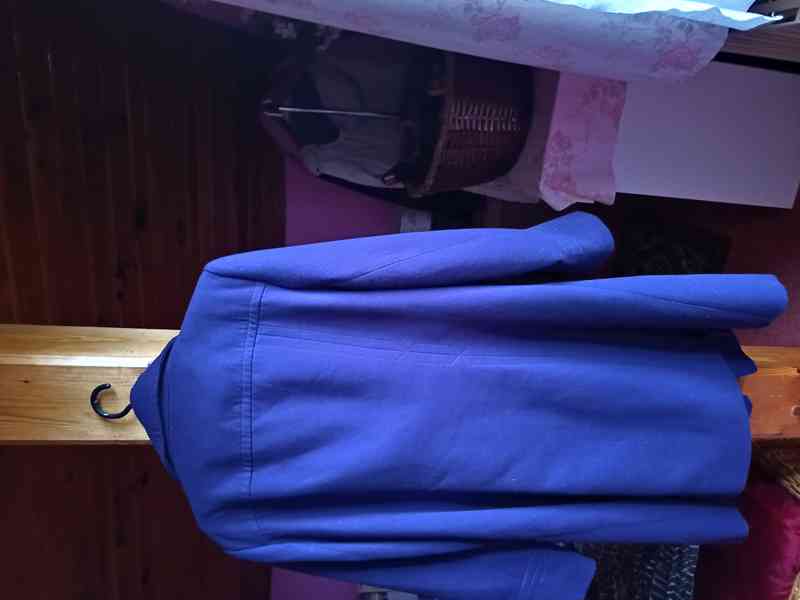 Kabát dámský tmavě fialový  - foto 1