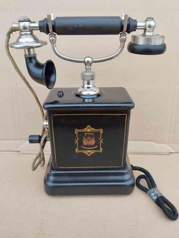Velmi starý originální dánský telefon Jydsk - foto 19