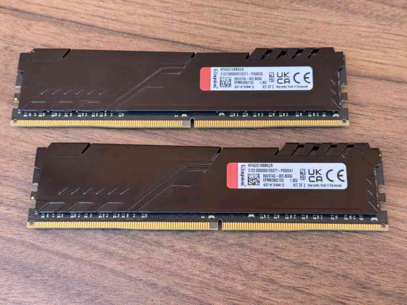 Operační paměť — Kingston FURY Beast 16GB (2×8GB) DDR4 3200M - foto 2