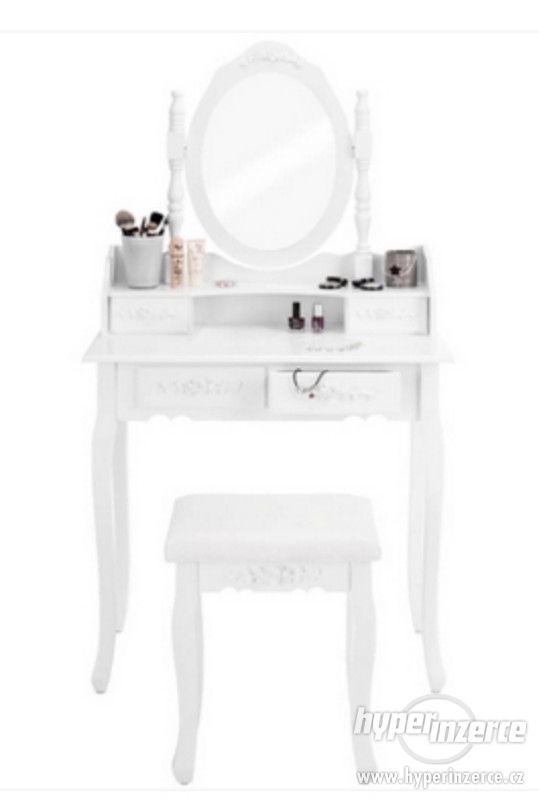 Luxusní toaletní stolek Mira s taburetem. - foto 2