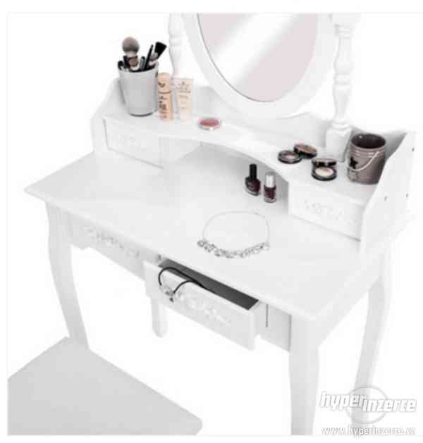 Luxusní toaletní stolek Mira s taburetem. - foto 3