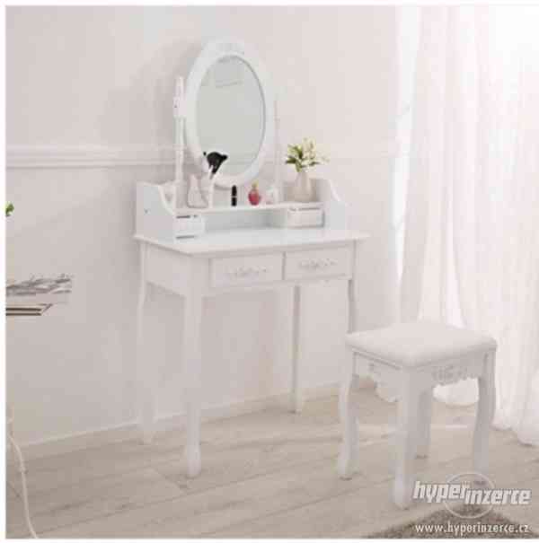 Luxusní toaletní stolek Mira s taburetem. - foto 6