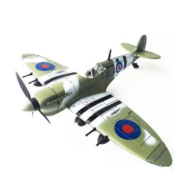 4D model nacvakávací stavebnice Spitfire (tmavě zelená) 1:48 - foto 3