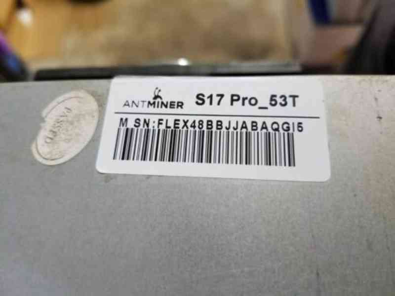 Bitmain Antminer S17 Pro pro prodej (56.) Pouze 2,298 dolarů - foto 2