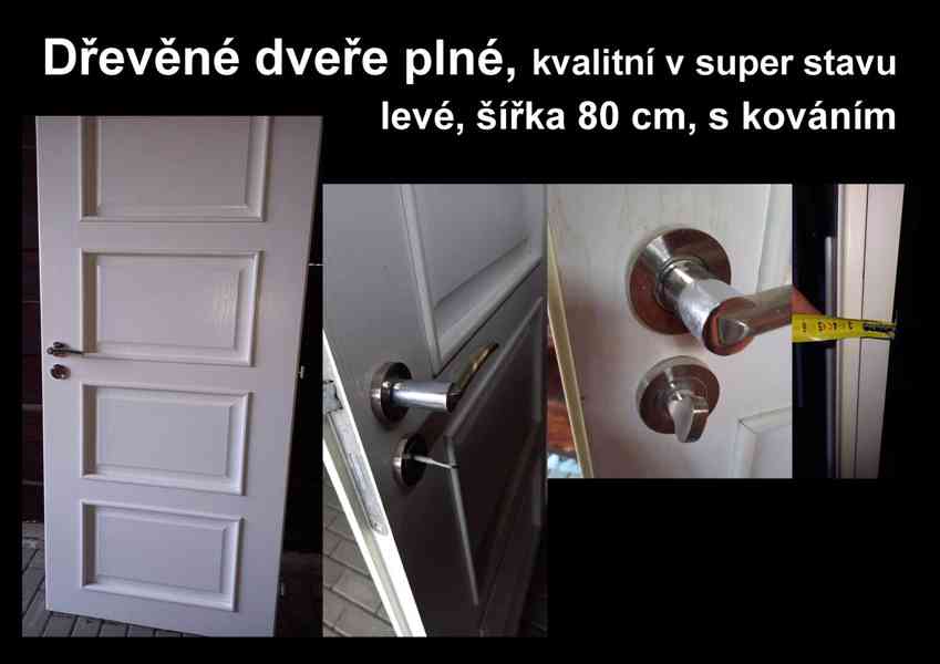 KVALITNÍ DŘEVĚNÉ INTERIEOVÉ DVEŘE s kováním - foto 2