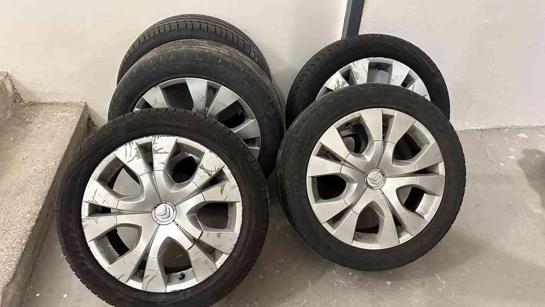 Originální 17" alu kola Citroën s pneumatikami, funkční TPMS - foto 3