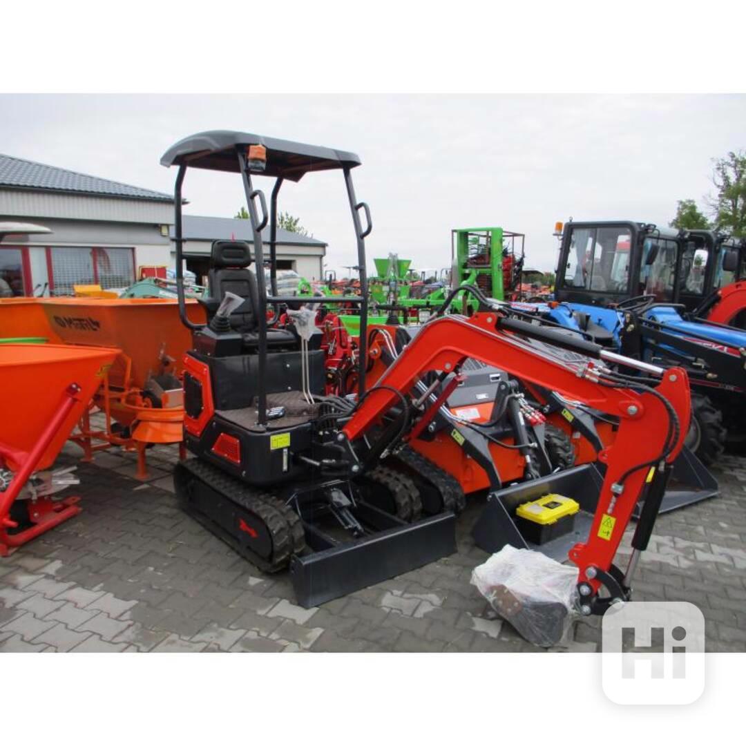 Minibagr YTO LX-10-9B 900kg nový typ joysticky!! - foto 1