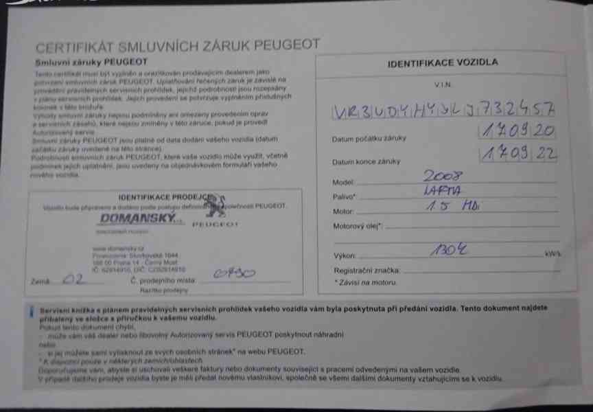 Peugeot 2008 1.5 BlueHDi r.v.2020 1.Maj.serv.kníž.ČR - foto 25