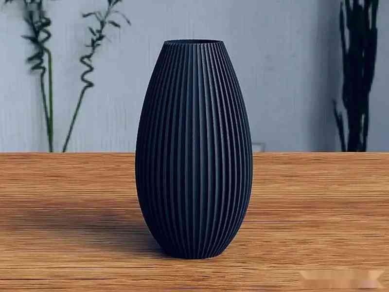 Elegantní žebrovaná váza - minimalistický design - foto 2