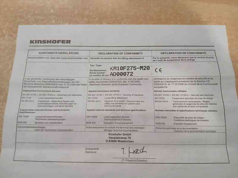 Drapák Kinshofer C12VE-50 - foto 8