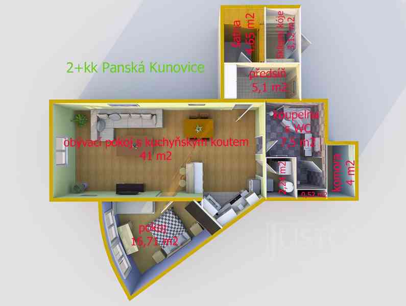 Prodej 2+kk, 86 m², Kunovice - foto 4