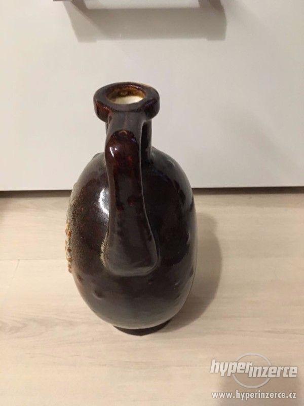 Váza keramická zdobená krásný stav - foto 5