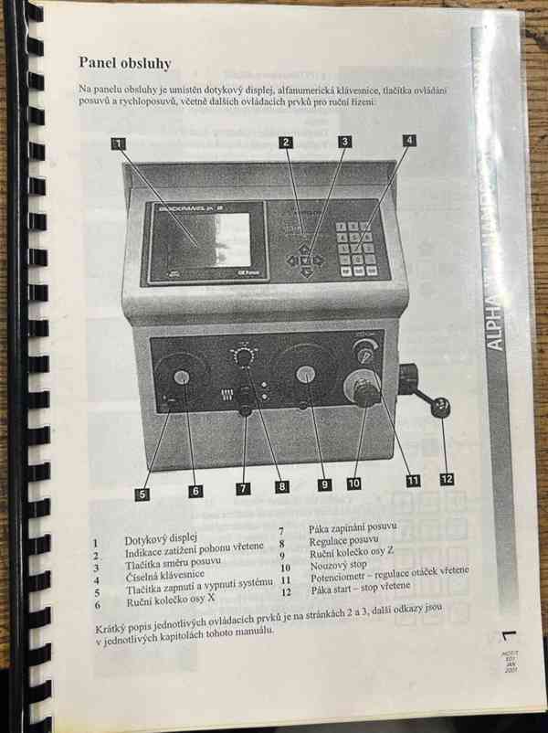 Použitý CNC soustruh ALPHA 400 T, r. v. 2005 - foto 18