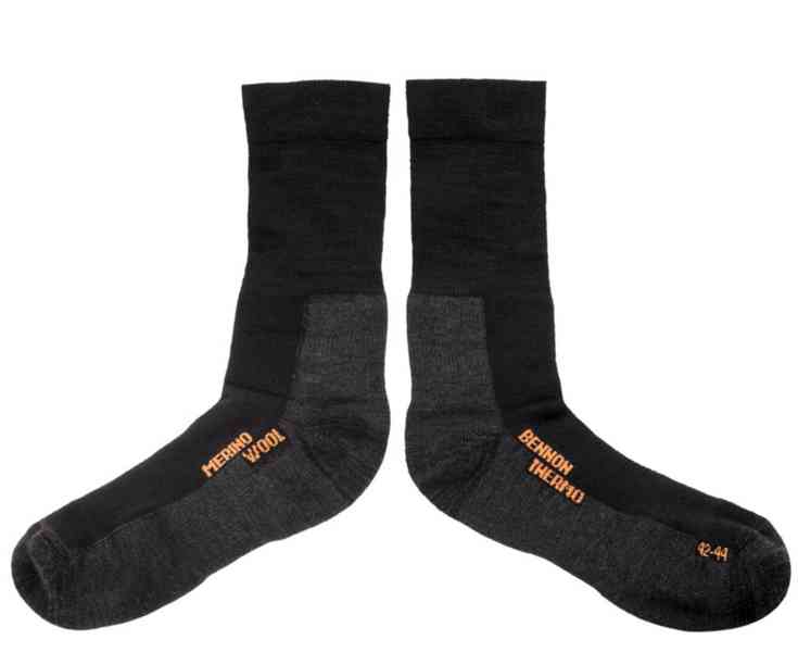 Ponožky Bennon Trek Sock Merino - černé - foto 2