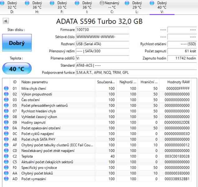 ADATA SSD 32GB S596 TURBO