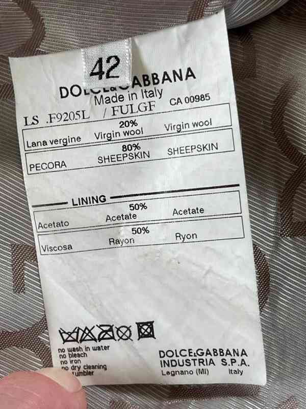 Dámská kožená bunda Dolce & Gabbana - foto 7