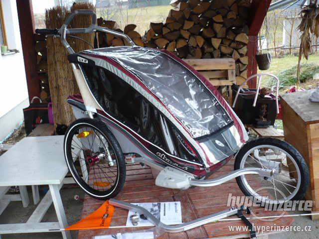 Chariot CTS CX2 cyklovozík - barva Burgundy - foto 1