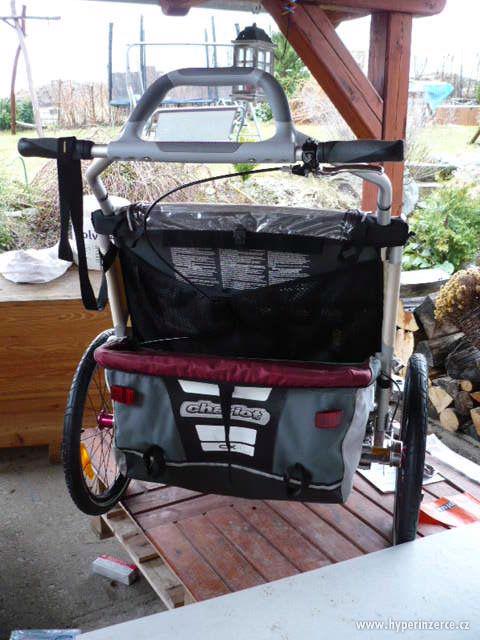 Chariot CTS CX2 cyklovozík - barva Burgundy - foto 2