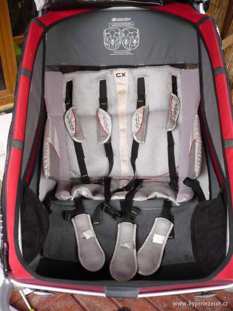 Chariot CTS CX2 cyklovozík - barva Burgundy - foto 7