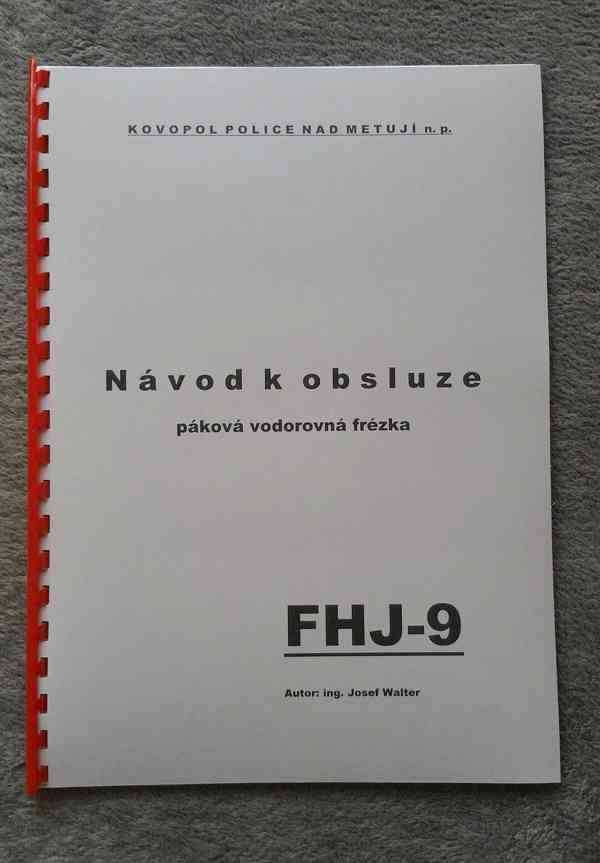 Návod frézky FHJ-9 - foto 1