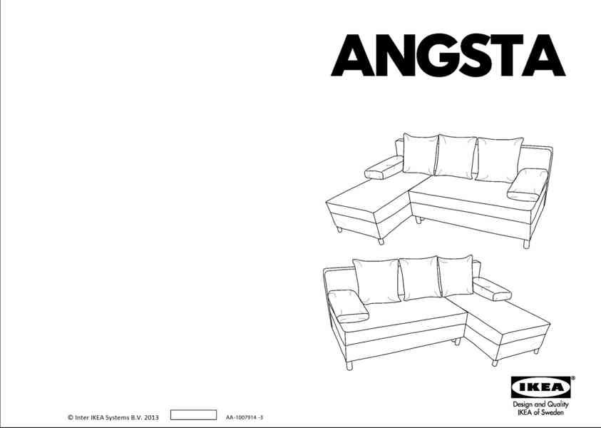 Třídílná sedací souprava - IKEA ANGSTA - foto 11