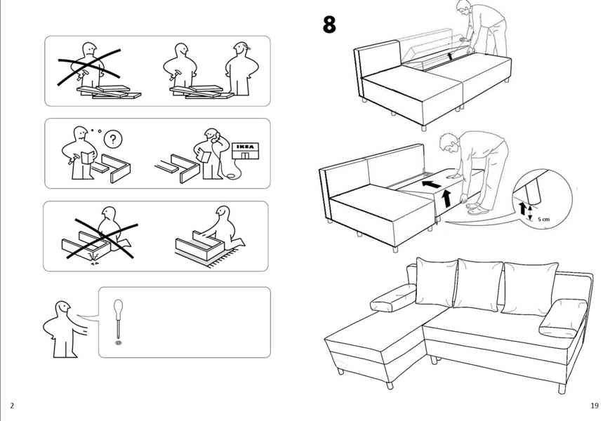 Třídílná sedací souprava - IKEA ANGSTA - foto 10