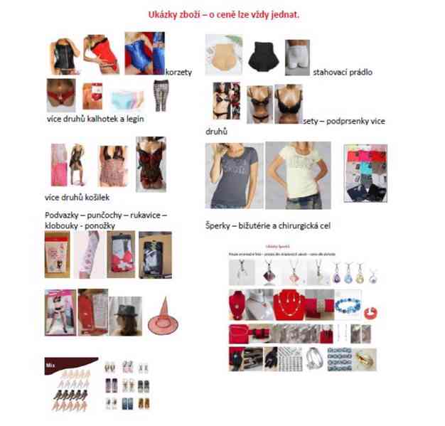 Prodej zásoby z ukončeného e-shopu – oblečení, šperky... - foto 1
