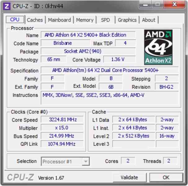 AMD Athlon X2 5400+ 2.8Ghz Black edition 65nm TDP 65W s.AM2 - foto 5
